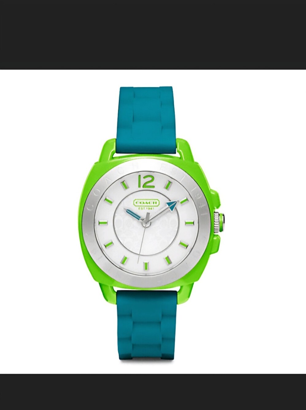 COACH Boyfriend Coloblock Watch Silicone / Rubber Band